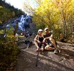 Hiking at Delaney Falls, Vallée Bras-du-Nord