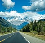 Route Icefield Parkway entre Banff et Jasper