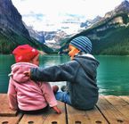 Family at Lake Louise