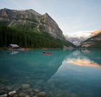 Canoeing on Lake Louise