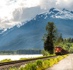 CN freight train, between Prince George and Prince Rupert.