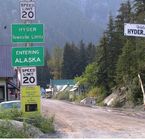 Hyder, village américain © Wiikimedia Commons, Tdevries