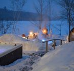 Le Spa Morency en hiver
