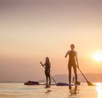 Paddle Board au coucher du soleil