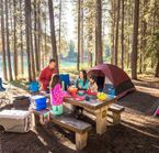 Emplacement près du lac Minnewanka, AB