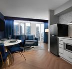 Suite with living room and kitchenette