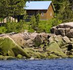 Cottage bordering the Saguenay Fjord