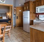Kitchen of one of the suites