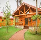 Chalets typiques en bois rond