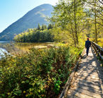 Boardwalk along Deer Lake