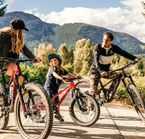 Family biking