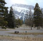 Camping Tunnel Mountain - Vue sur le Mont Cascade