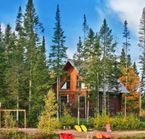 Chalet en bois rond
