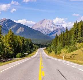 Road to Canmore and Kananaskis, Alberta