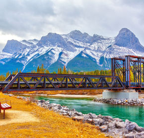 Bow River in Canmore, Alberta