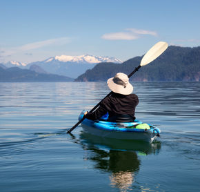 Kayaking on the Harrison Lake