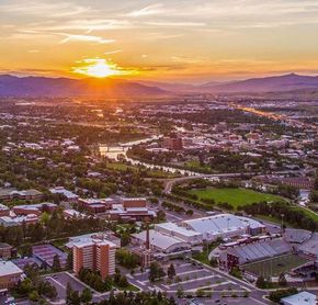 Sunset over Missoula