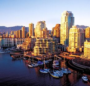 Coucher de soleil sur Vancouver