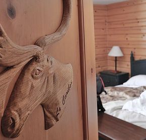 Chambre le caribou à l'auberge