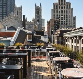 Terrasse Nelligan sur le toit de l’hôtel