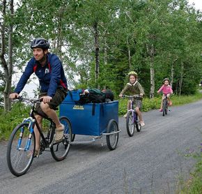 Biking the park's trails