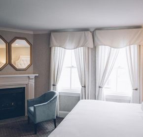 Room with fireplace
