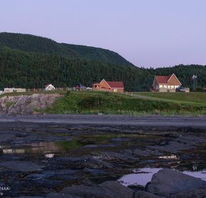 Vue sur le camping