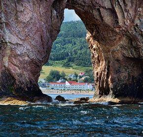 Vue de Hôtel près du Rocher Percé