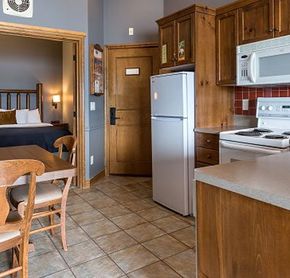 Kitchen of one of the suites