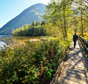 Boardwalk along Deer Lake