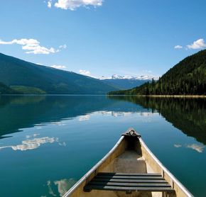Canoeing on the lake