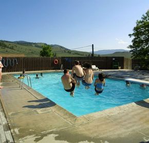 Outdoor heated pool