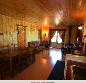 Interieur d'un chalet