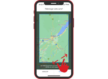 Google Maps hors connexion en voyage au Canada
