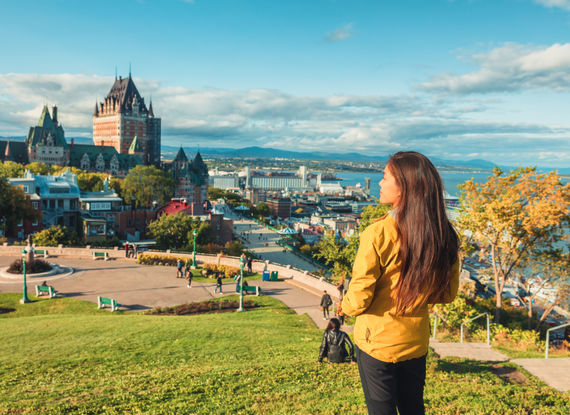 Vue sur le château Frontenac à Québec