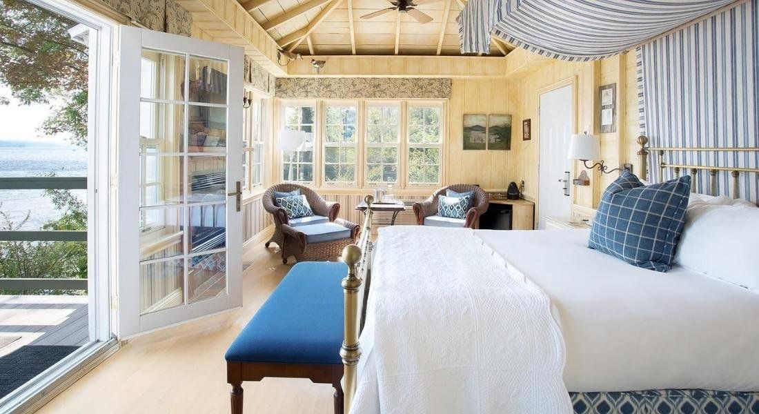 @ Manoir Hovey chambre luxueuse du Manoir Hovey
