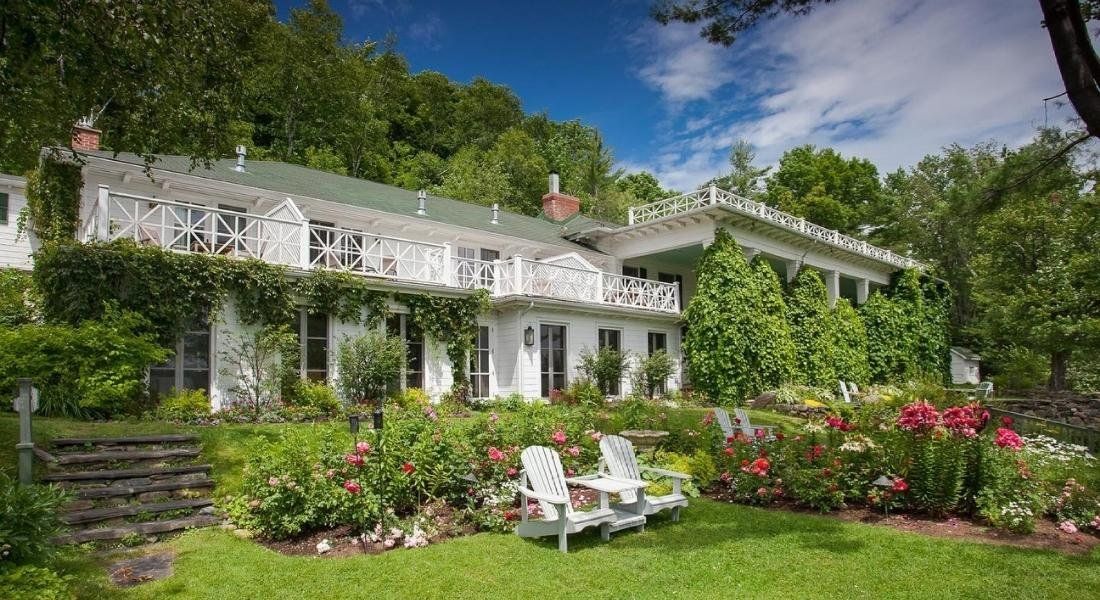@ Manoir Hovey Le jardin anglais du manoir Hovey