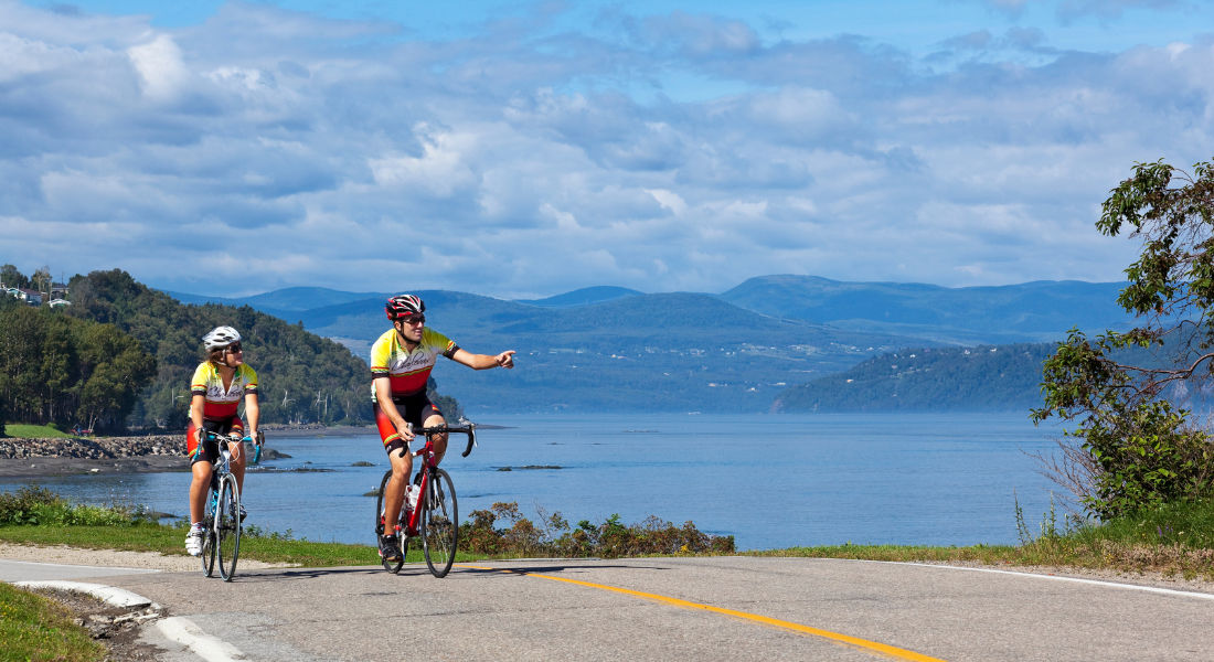 Balade en vélo, l'Isle-aux-Coudres velo isle aux coudres