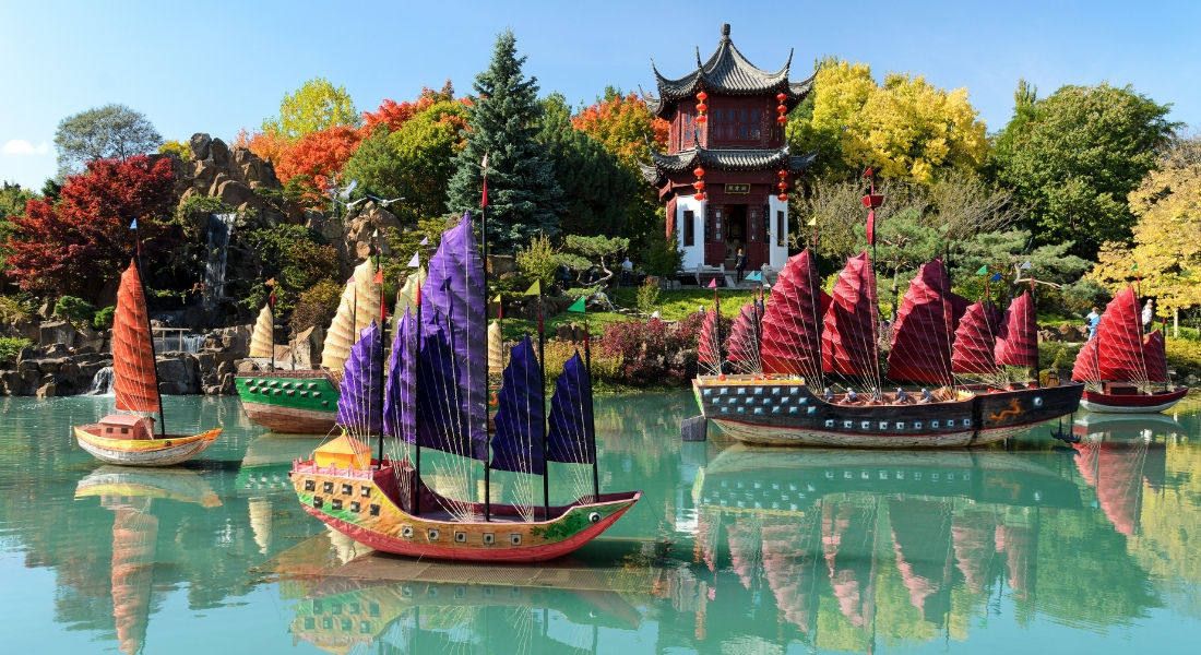 Jardin de Chine Jardin de Chine sous les couleurs d'automne