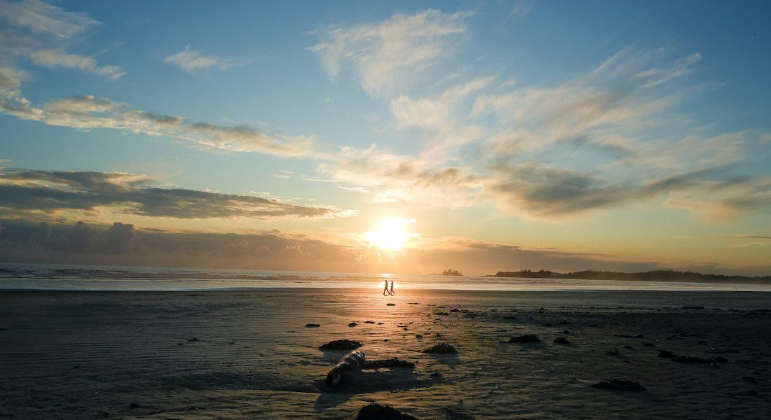Une plage sur l'île de Vancouver plage île de Vancouver