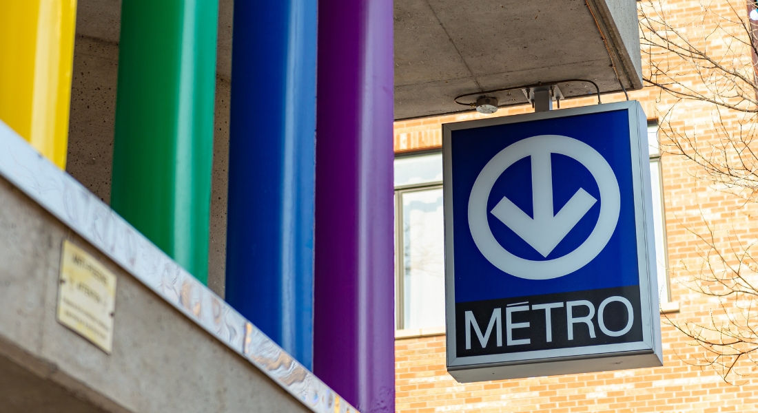 Montreal Metro Metro façade in Montreal