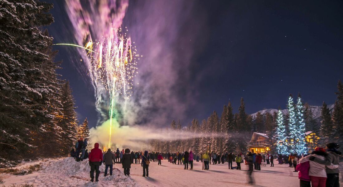 Célébrations du nouvel an au Canada Feux d'artifice du nouvel an
