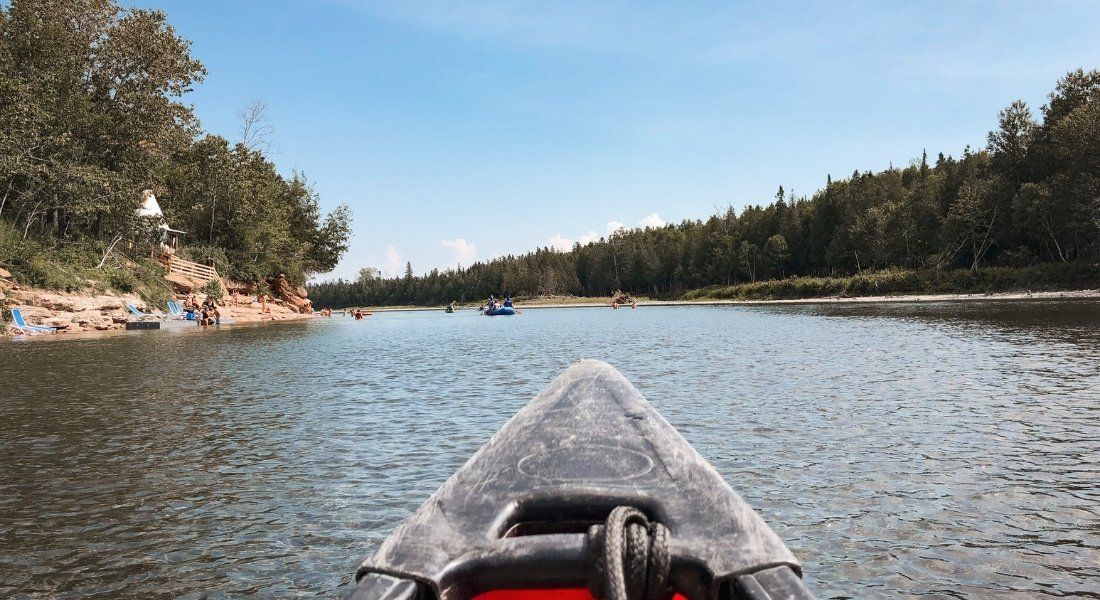 Canot sur la rivière Bonaventure