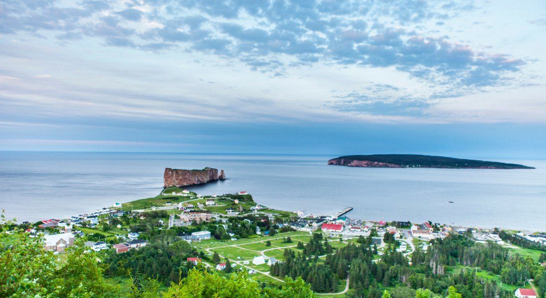 perce quebec map Village of Percé