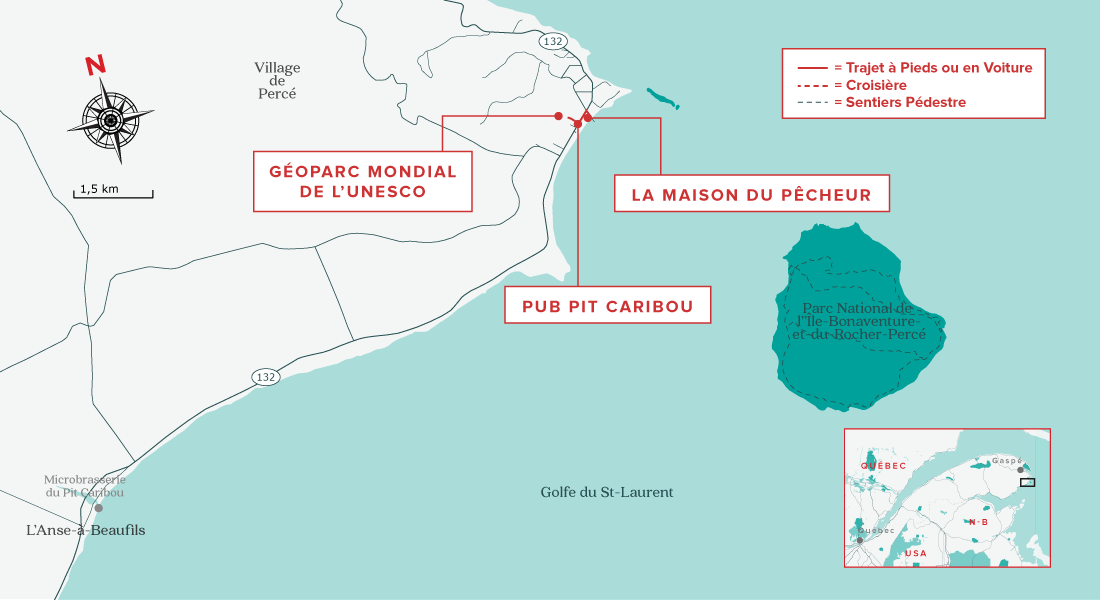 Percé Rots Map Visiter Percé en 24 heures | Authentik Canada