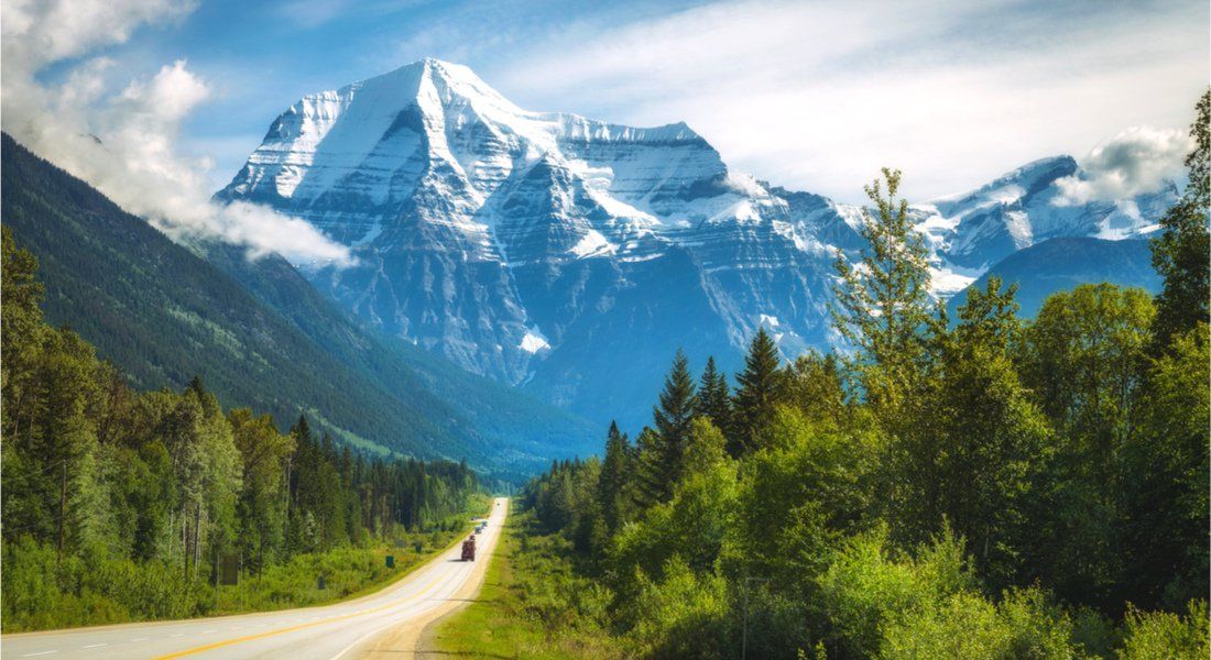 road trip dans l'ouest canadien en auto