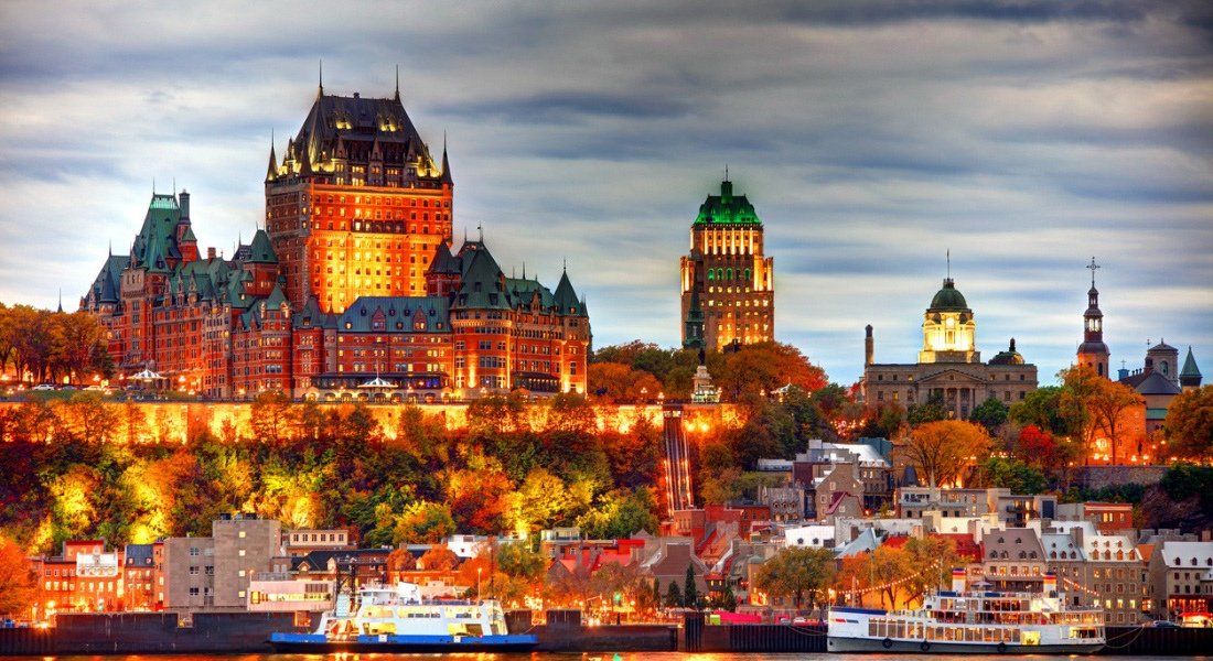 Vue sur Québec à bord du traversier Québec-Lévis
