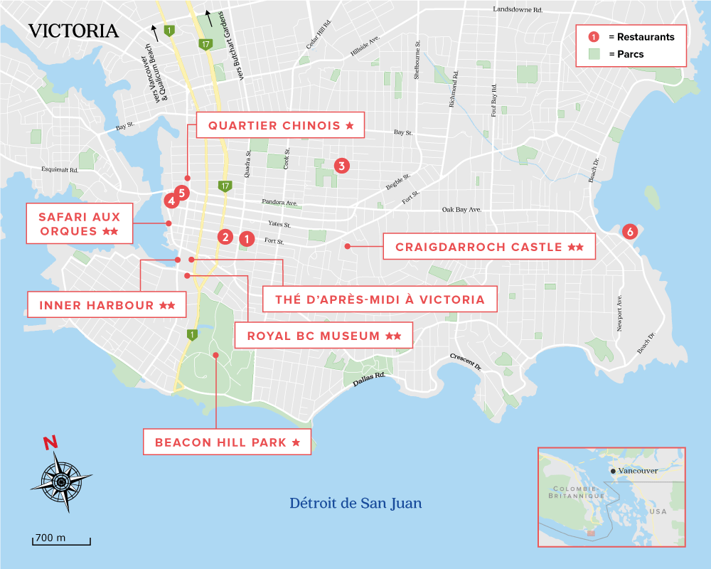 Carte de Victoria Vancouver Island