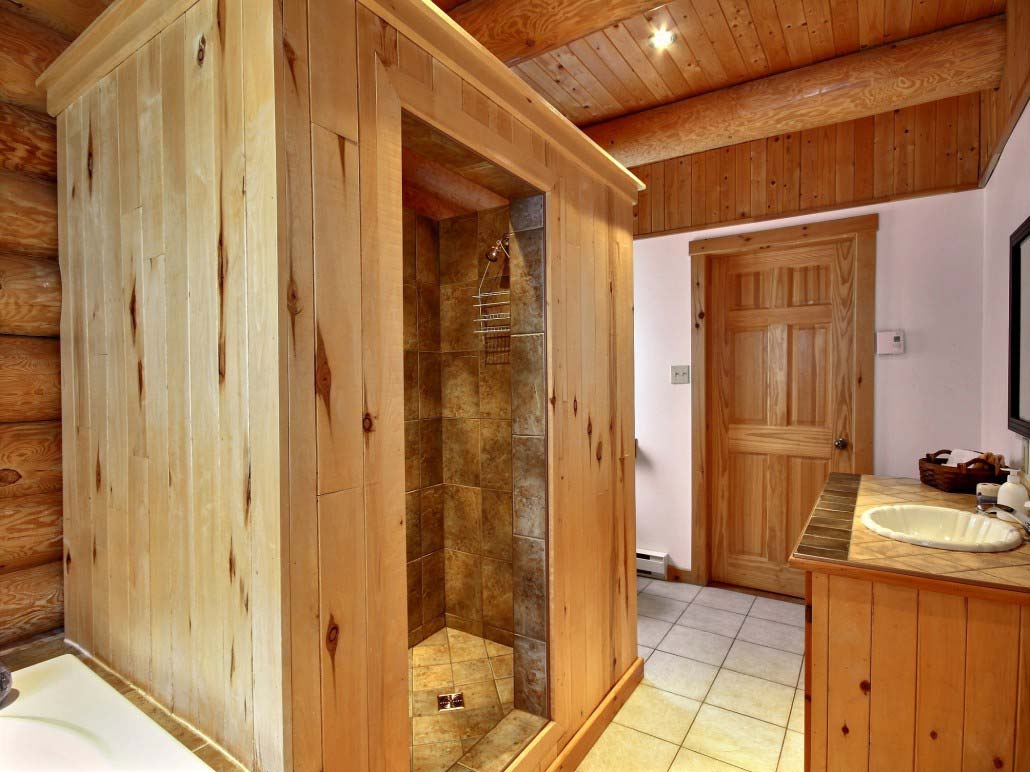 Douche Chalet Ours Blanc