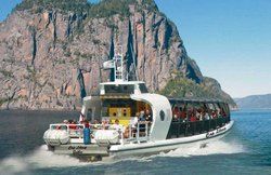 Boat cruise on the Saguenay Fjord